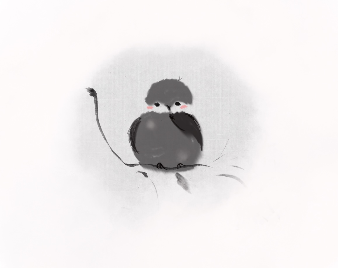 Bird digital illustration