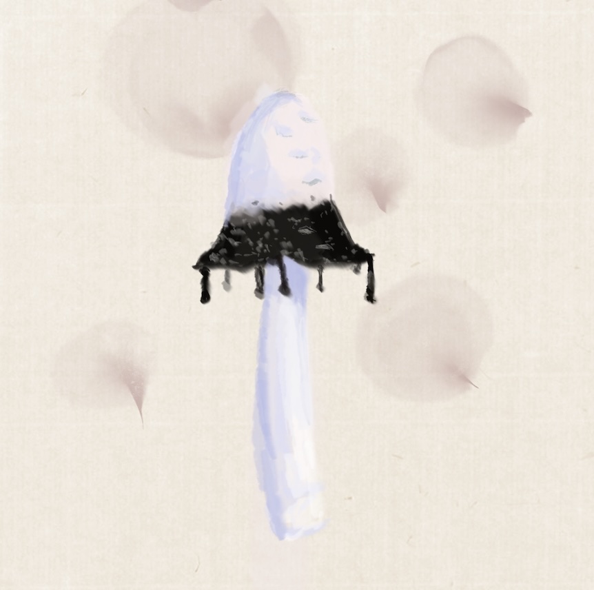 Inkcap digital illustration